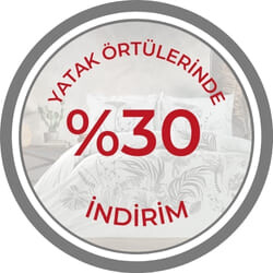 Yatak Örtülerinde %30 İndirim