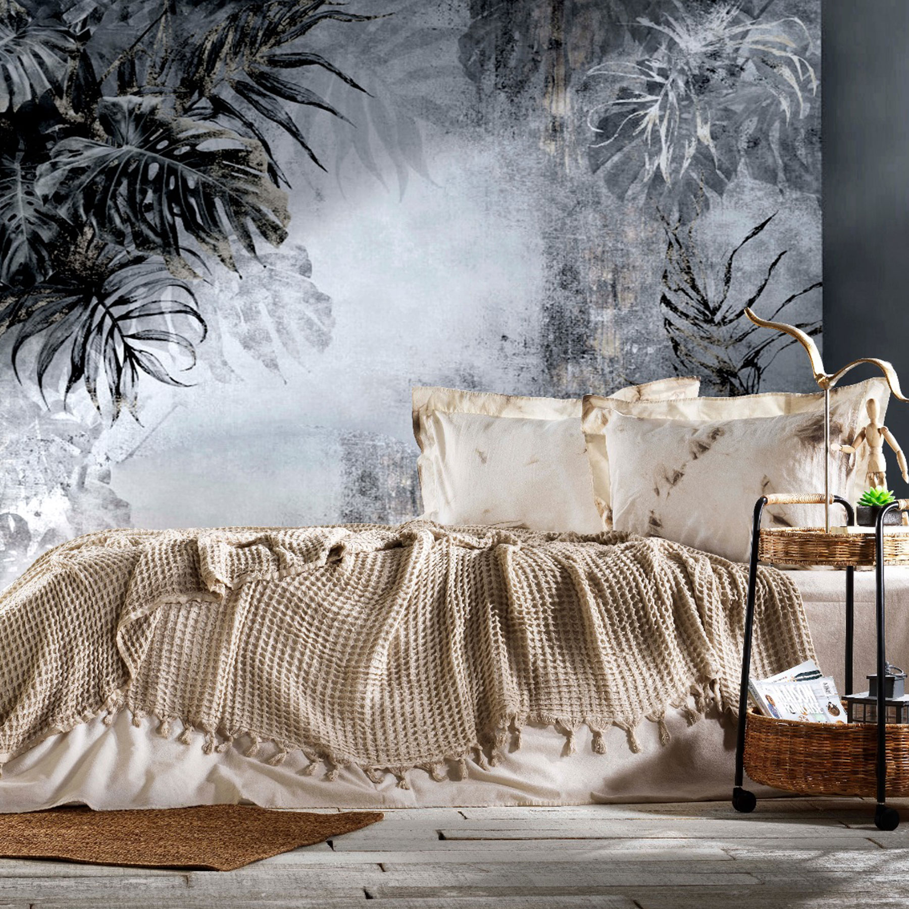 zebra casa yatak örtüsü takımı