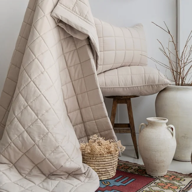 Alora Çift Kişilik Yatak Örtüsü Takımı / Ekru - 4