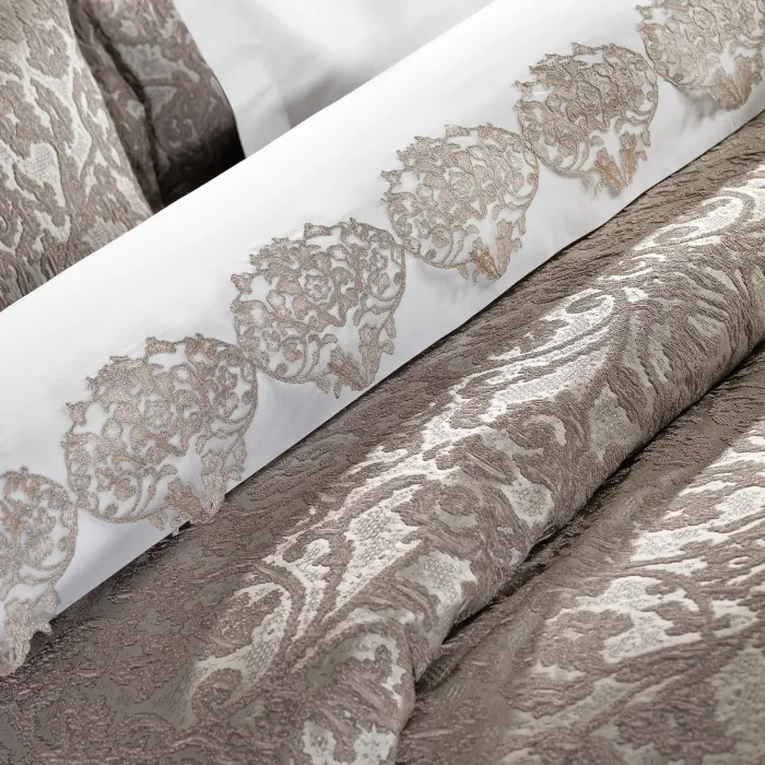 ANASTASIA 11 PARÇA TRİKOLU YATAK SETİ / GRİ - 5