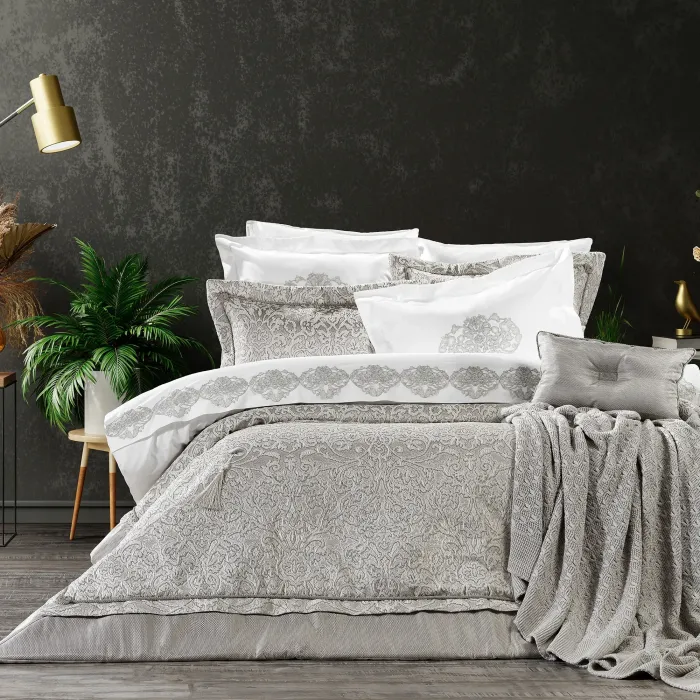 ANASTASIA 11 PARÇA TRİKOLU YATAK SETİ / KREM - 1