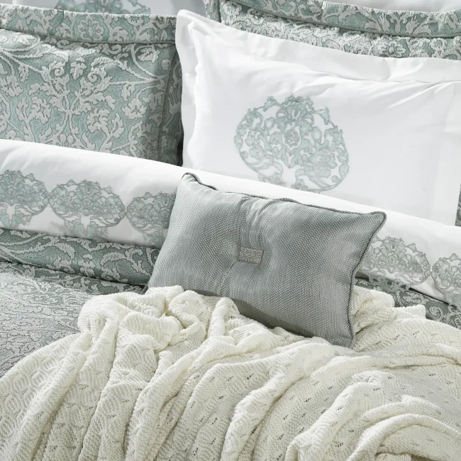 ANASTASIA 11 PARÇA TRİKOLU YATAK SETİ / MINT - 3