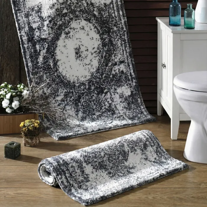 Anna 2'li Paspas Takımı Beyaz / Koyu Gri / Gri - 1