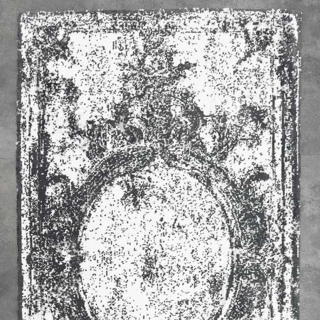 Anna 80x150cm Paspas - Halı / Beyaz - K. Gri - Gri