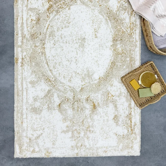 Anna 80x150cm Paspas - Halı / Beyaz / Ekru - Latte - 2