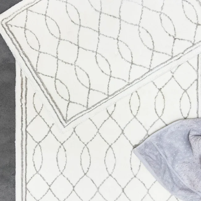 Arnera 2'li Pamuk Paspas / Ekru Gri - Zebra Casa (1)