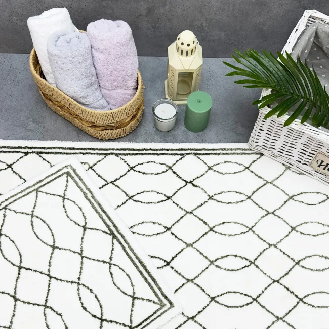 Arnera 2'li Pamuk Paspas / Ekru Yeşil - 9