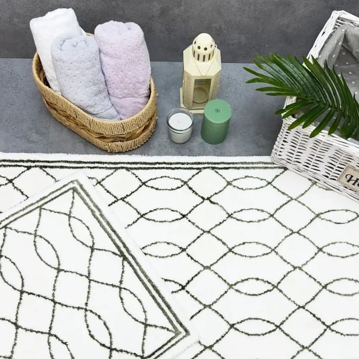 Arnera 2'li Pamuk Paspas / Ekru Yeşil - 9