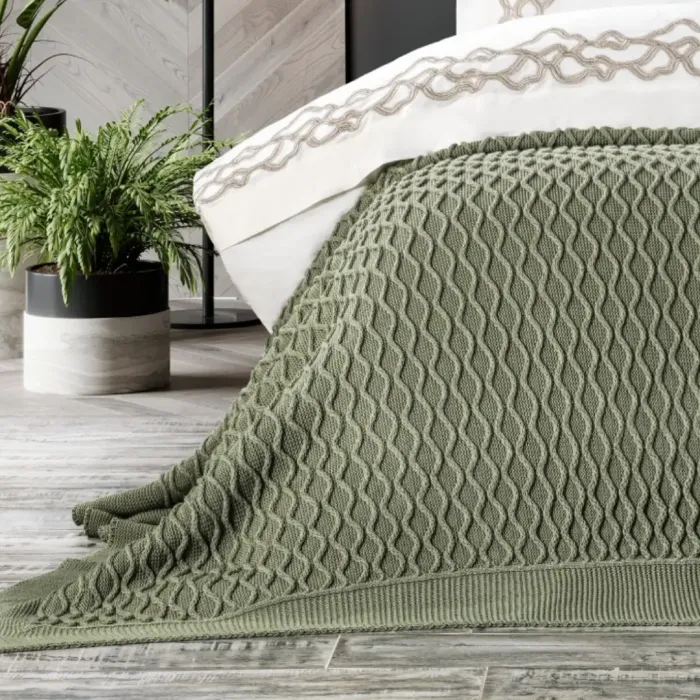 Asos 10 Parça Triko Yatak Seti / Yeşil - 5