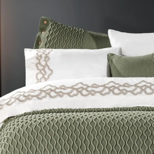 Asos 10 Pcs. Tricot Bedspread / Green - 2