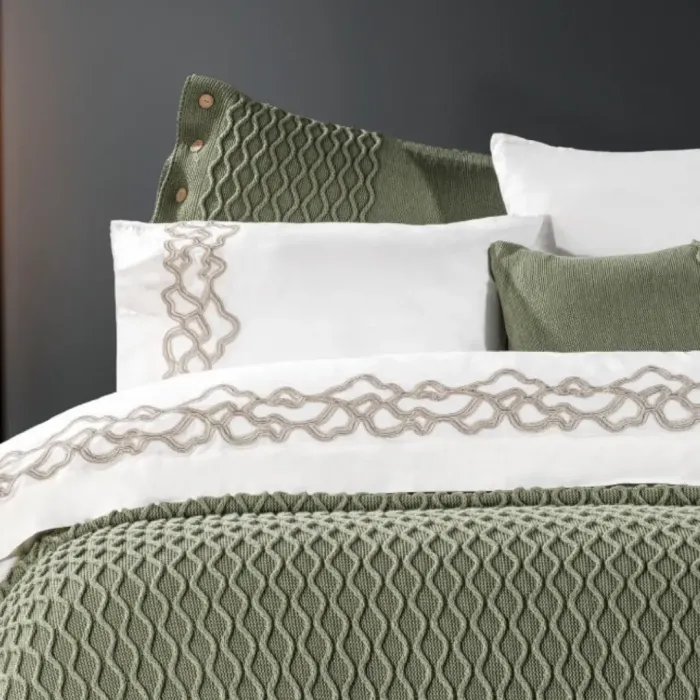 Asos 10 Pcs. Tricot Bedspread / Green - 2