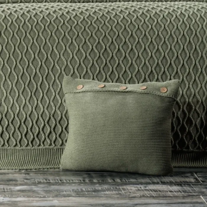 Asos 10 Pcs. Tricot Bedspread / Green - 4