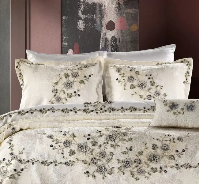 Azur Pike Seti Krem/Lacivert - Zebra Casa (1)