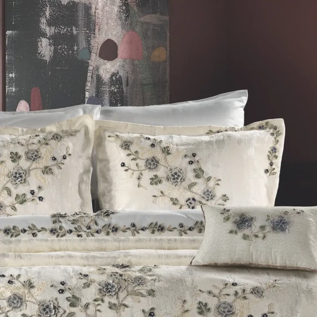 Azur Pike Seti Krem/Lacivert - 5