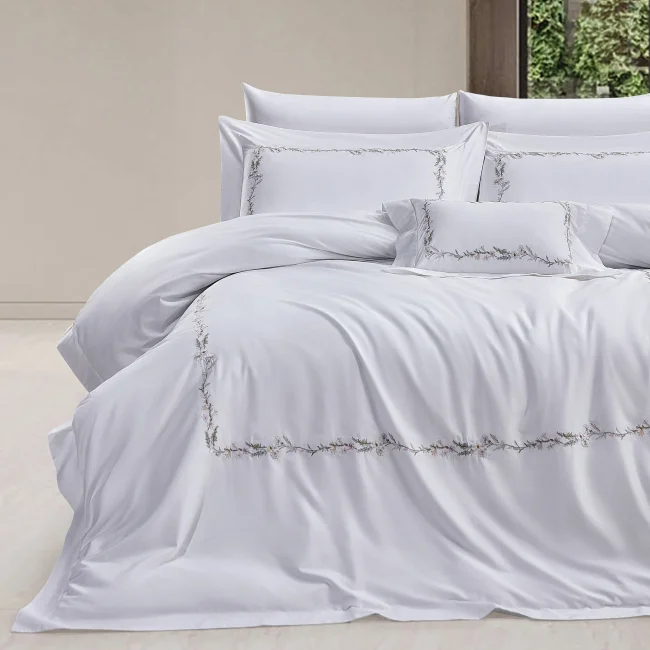 Belline 400Tc Luxury Nevresim Takımı / Krem - Zebra Casa (1)