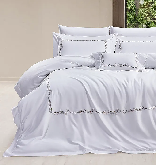 Belline 400Tc Luxury Nevresim Takımı / Krem - 1
