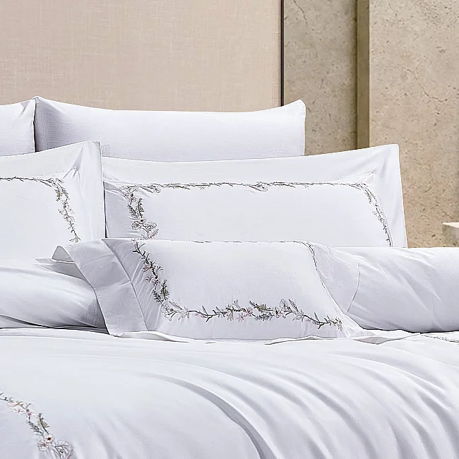 Belline 400Tc Luxury Nevresim Takımı / Krem - 4