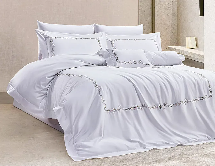 Belline 400Tc Luxury Nevresim Takımı / Krem - 5