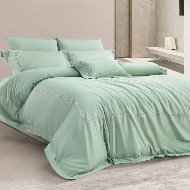 Belline 400Tc Luxury Nevresim Takımı / Yeşil - 1