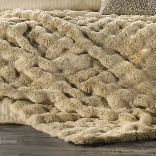 Bonny Çift Kişilik Nevresimli Yatak Örtüsü Seti / Bej - 5