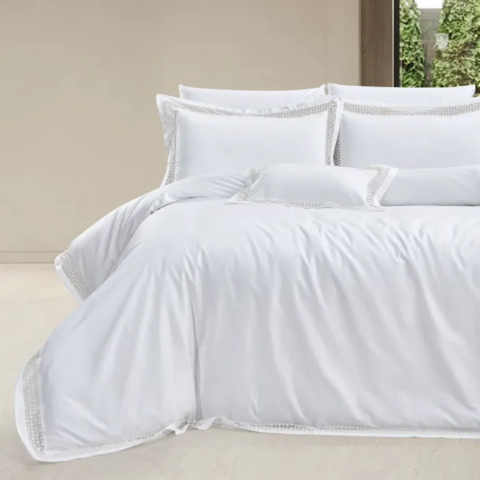 Carina 400Tc Luxury Nevresim Takımı / Krem - 2