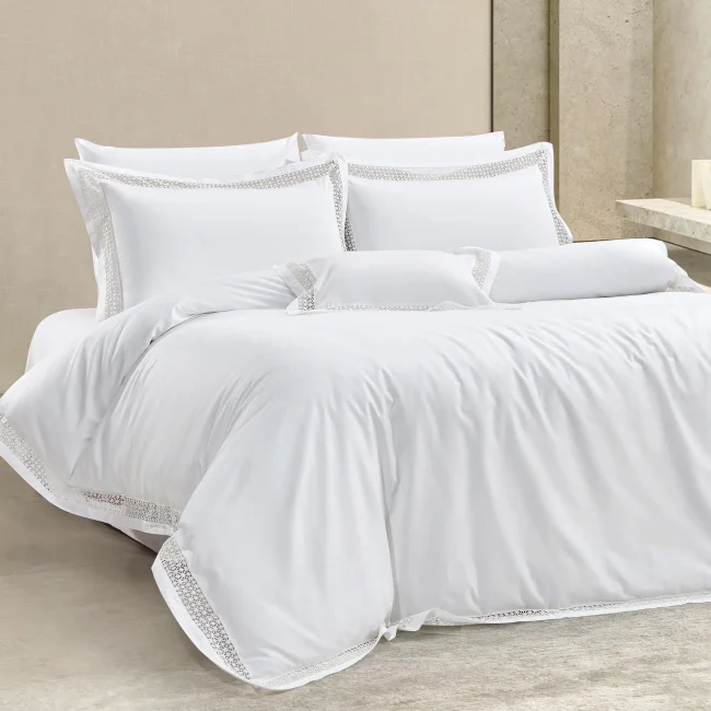 Carina 400Tc Luxury Nevresim Takımı / Krem - 1