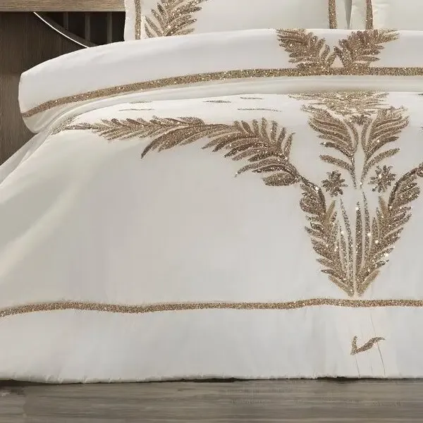 Caroline 10 Parça Çeyiz Yatak Seti / Bej - 4