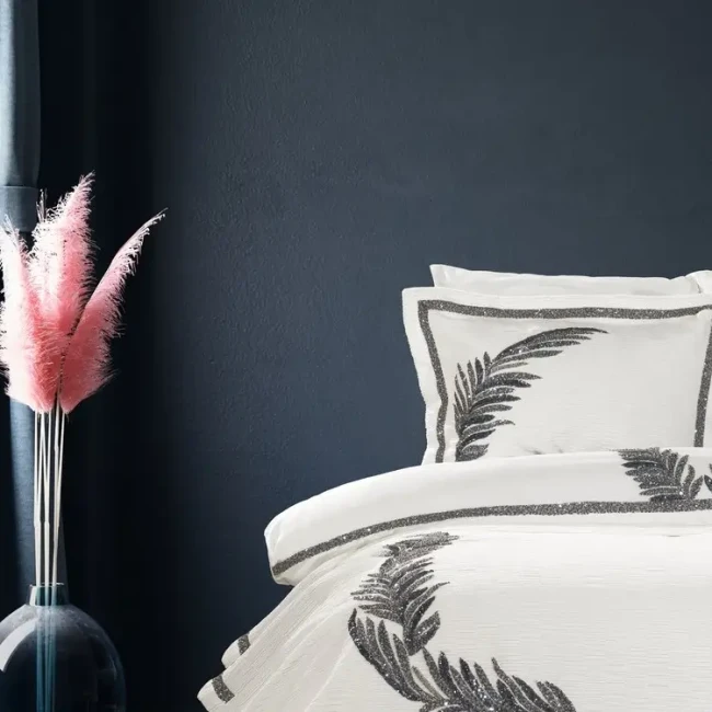 Caroline Çift Kişilik Pike Seti / Lacivert - Zebra Casa (1)