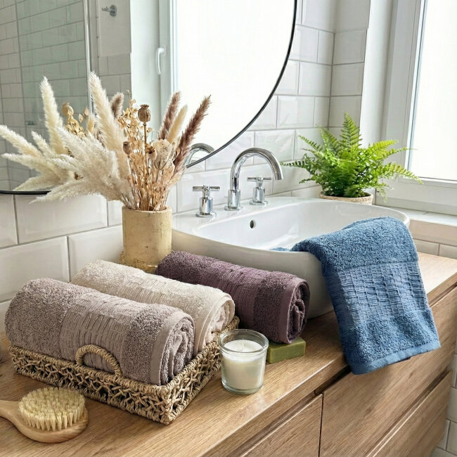 Chain 4'lü Havlu Seti 50x90cm - Zebra Casa