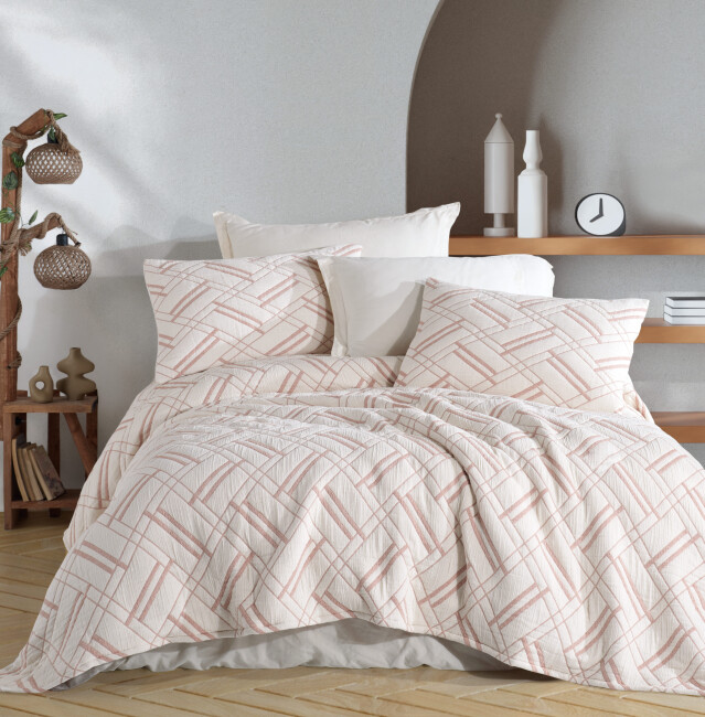 Claris Tek Kişilik Yatak Örtüsü / Bakır - Zebra Casa