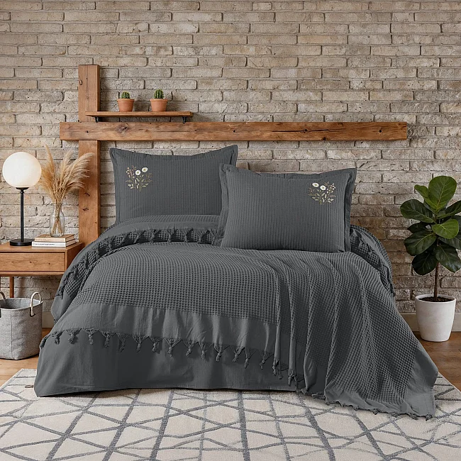 Daisy Pike Takımı / Antrasit - Zebra Casa
