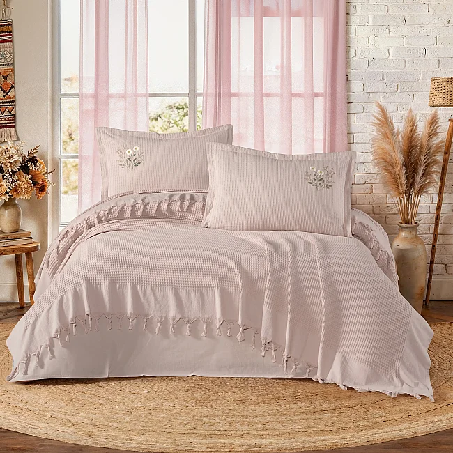 Daisy Pike Takımı / Pudra - Zebra Casa