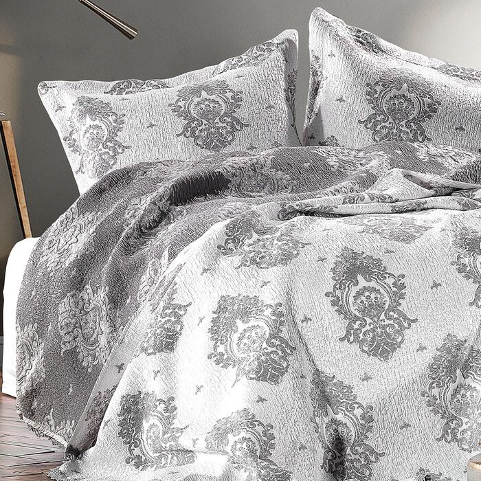 Damask Yatak Örtüsü Füme All Days Setler, Fırsat Reyonu