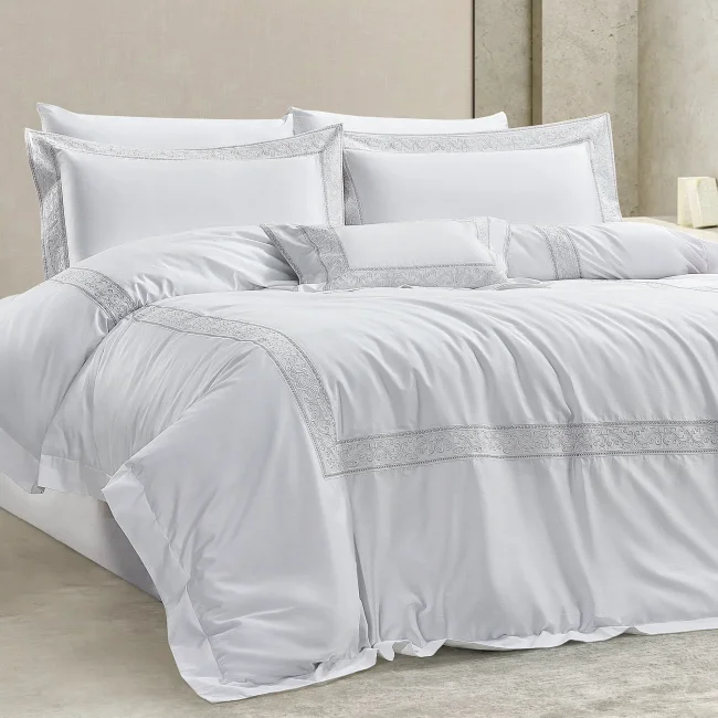 Drew 400Tc Luxury Nevresim Takımı / Krem - 1