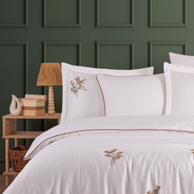 Edessa Çift Kişilik Pamuk Saten Nevresim Takımı - Zebra Casa (1)