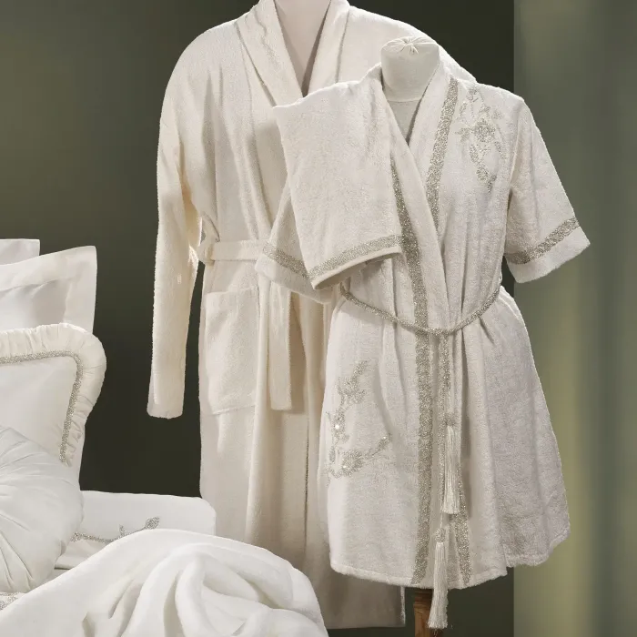 Elenor Balayı Bornozu / Krem S/XS - 1