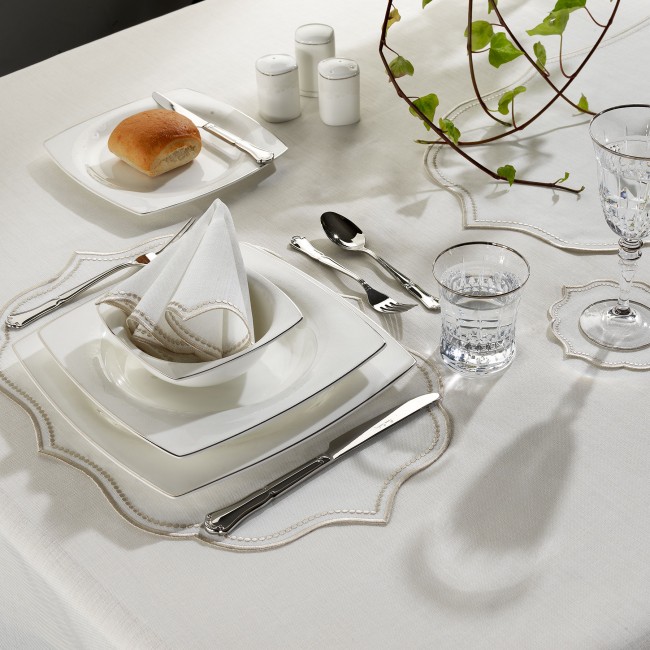 Ester 2'li Peçete Taş/Krem - Zebra Casa (1)