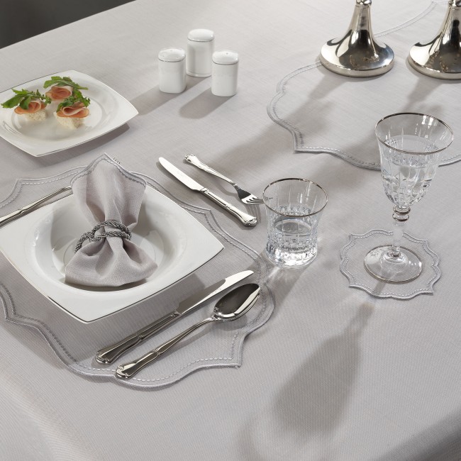 Ester 6'lı Kokteyl Peçetesi Gri/Gümüş - Zebra Casa (1)