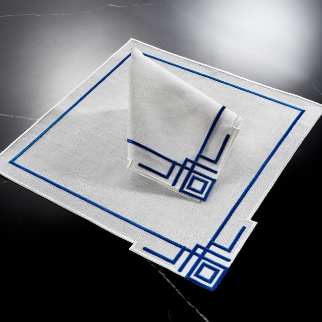 Fame 2'li Peçete Lacivert/Krem - Zebra Casa