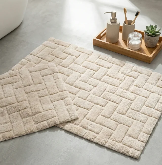 Felica Pamuk Paspas Seti / Bej - 1