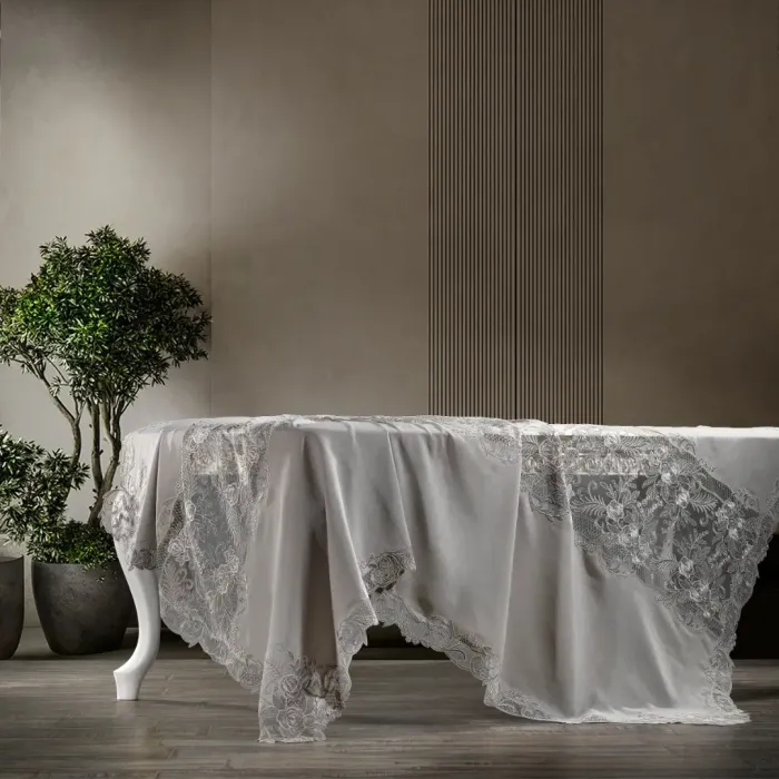 Flora Masa Örtüsü / Gri - 1