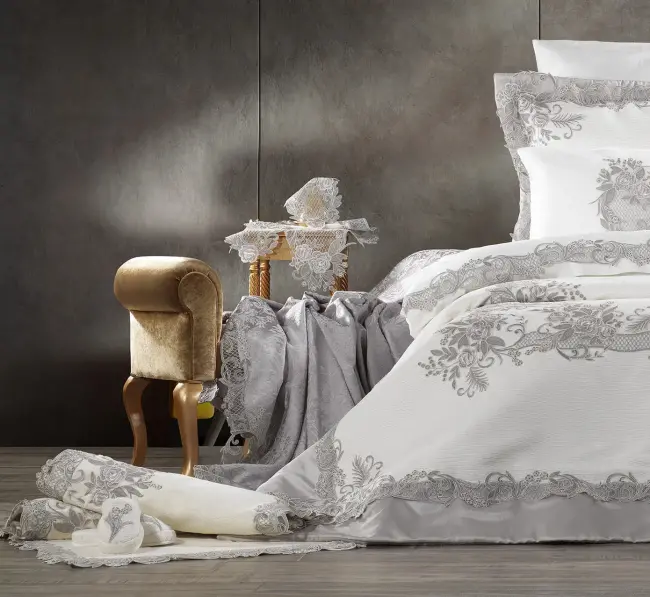 Flora 23 Pcs Premium Wedding Set / Grey - 4