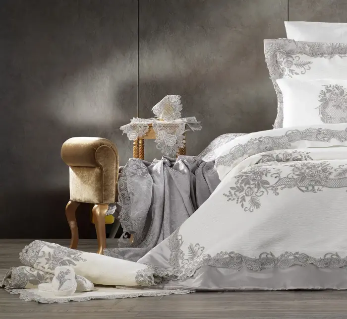 Flora 23 Pcs Premium Wedding Set / Grey - 4