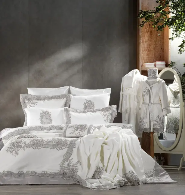 Flora 23 Pcs Premium Wedding Set / Grey - 2