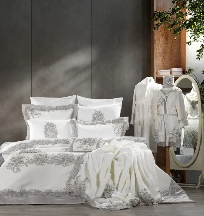 Flora 23 Pcs Premium Wedding Set / Grey - 2
