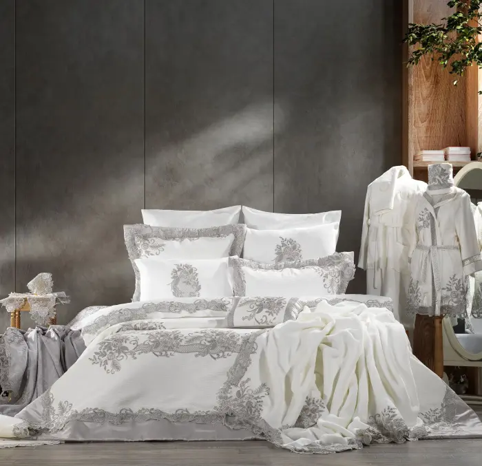 Flora 23 Pcs Premium Wedding Set / Grey - 1