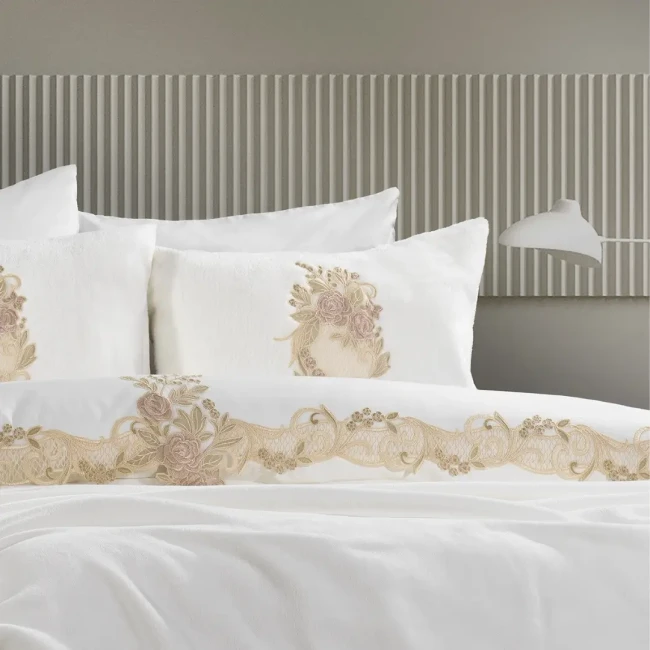 Flora 7 Pcs. Blanket Set / Cream-Capp - 4
