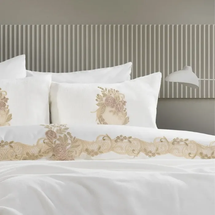 Flora 7 Pcs. Blanket Set / Cream-Capp - 4