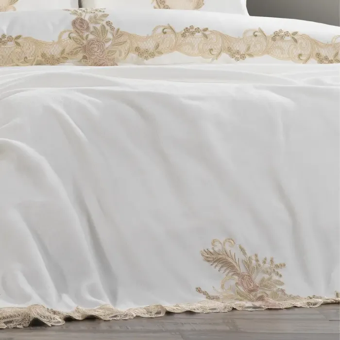 Flora 7 Pcs. Blanket Set / Cream-Capp - 5