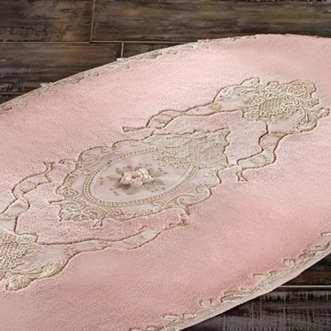 Floransa Ikili Oval Paspas Takımı Pudra - 3